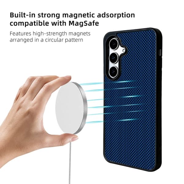 EYCASE Mobilskal för Samsung Galaxy S26 Plus Magnetiskt TPU - Mörkblå