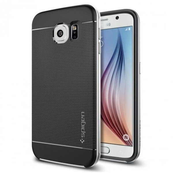 SPIGEN Neo Hybrid Skal till Samsung Galaxy S6 Edge - Silver Silver