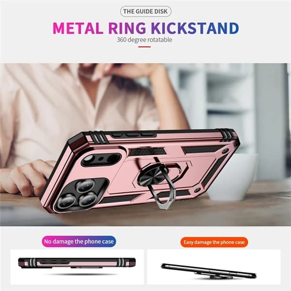 Mobilskal till iPhone 17 Pro Max med Kickstand - Roséguld Roséguld