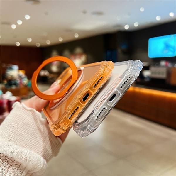 Mobilskal till iPhone 17 Pro MagSafe Ring Kickstand - Orange Orange