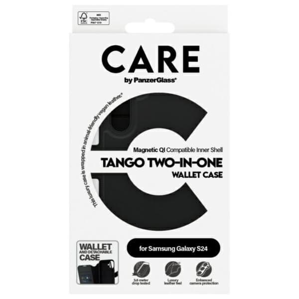 CARE By PanzerGlass Galaxy S24 Punge Etui Tango 2in1 - Sort Black