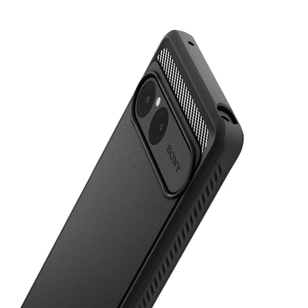 Spigen telefontaske til Sony Xperia 10 VII Rugged Armor - Mat Sort Svart
