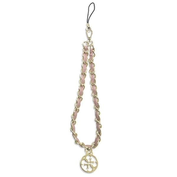 Guess Telefonrem Kæde Metal 4G Charm - Lyserød Rosa