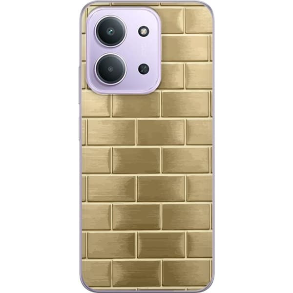 Mobilskal till Xiaomi Redmi 15C med Gyllene Murstenar