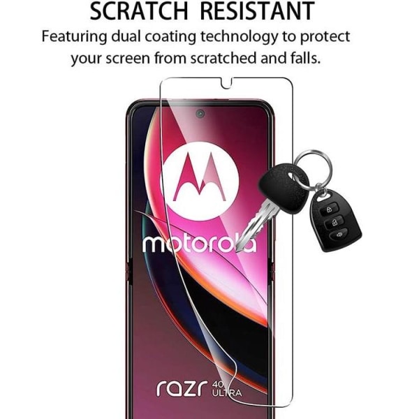 Motorola Razr 40 Ultra Screen Protector Plastfilm (for + bag)