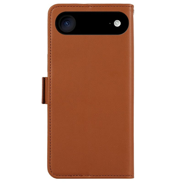 ABEEL iPhone Air Plånboksfodral Konstläder med RFID-skydd - Brun