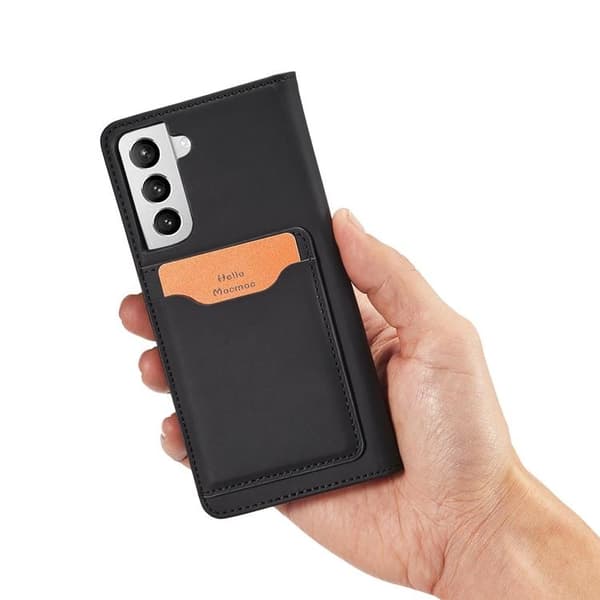 Galaxy S22 Plus Pungetui Magnet Stand - Sort Black