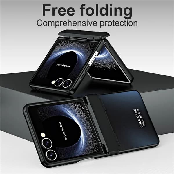 Mobilskal till Galaxy Z Flip7 Electroplating - Svart Svart