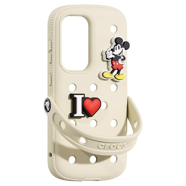 Mobilskal till Samsung Galaxy S25 MagSafe Crocs - Benvit