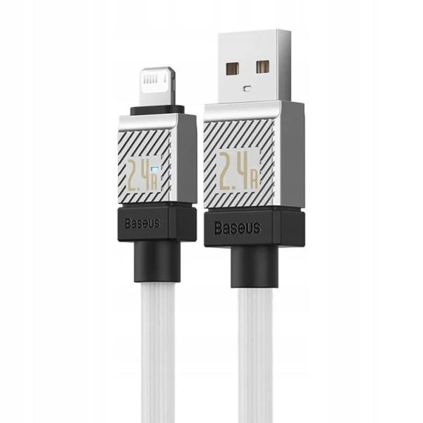 Baseus USB-A Till Lightning Kabel 2m CoolPlay - Vit