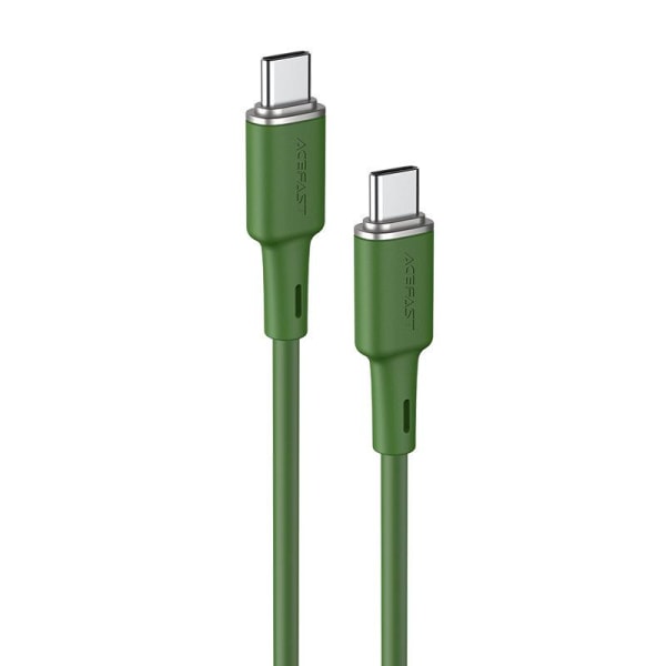 Acefast USB-C–USB-C-kaapeli 60 W 1,2 m - Vihreä
