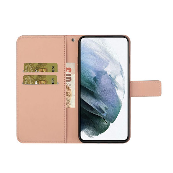 Plånboksfodral för Samsung Galaxy S26 Plus Konstläder - Rosa