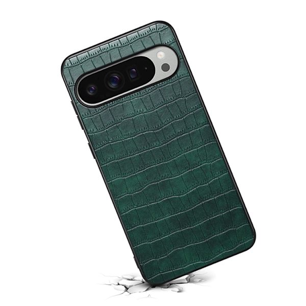 Mobilskal till Google Pixel 10 Pro XL Crocodile Texture - Grön Grön