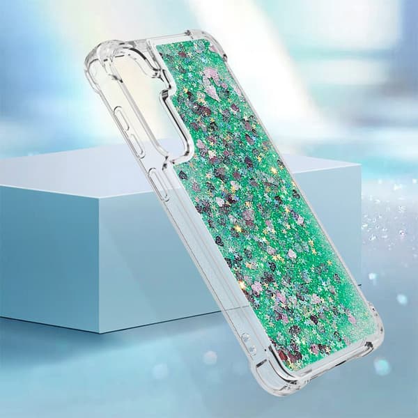 Mobilskal för Samsung Galaxy S26 Plus TPU Glitter Shockproof - Grön