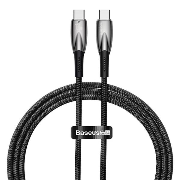 Baseus USB-C till USB-C-kabel 100W 1m - Svart Black
