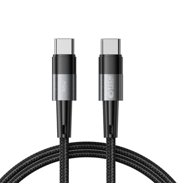 Tech-Protect USB-C til USB-C Kabel Ultraboost 100CM - Grå Grå