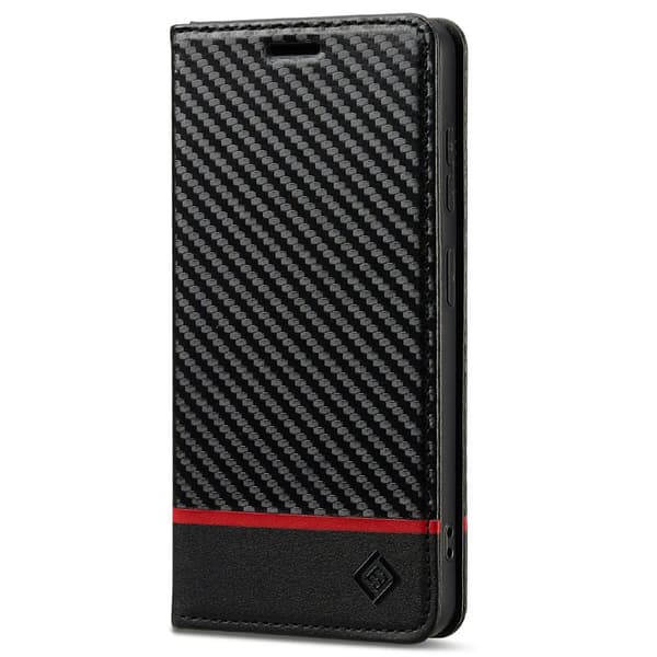 LC.IMEEKE Plånboksfodral för Samsung Galaxy S26 Plus Konstläder - Svart