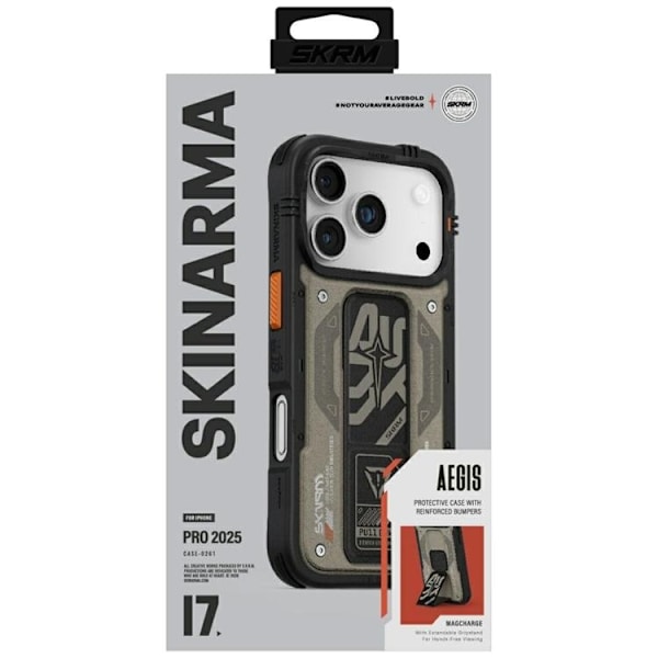 Skinarma Mobilskal till iPhone 17 Pro MagSafe Aegis - Grå Grå