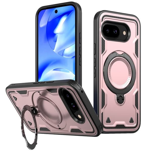 Mobilskal till Google Pixel 9a Militärt Skydd PC + TPU - Roséguld