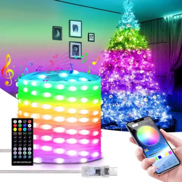 LED String Lights För Juldekoration 10M - Flerfärgad 10M