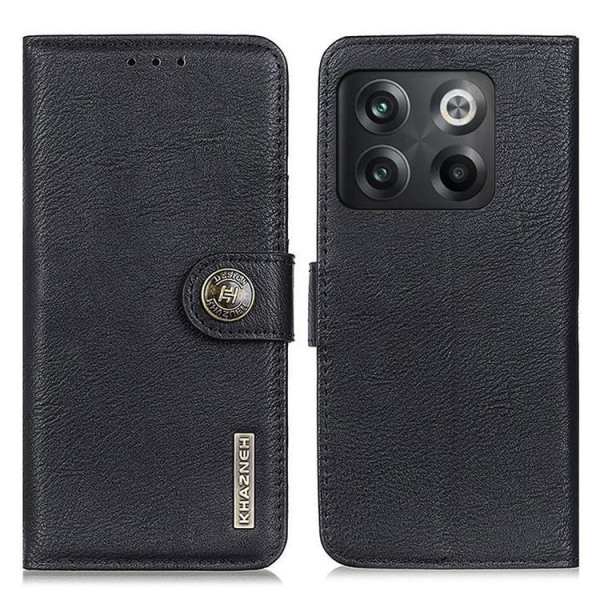 KHAZNEH OnePlus 10T 5G Plånboksfodral PU Läder - Svart Svart
