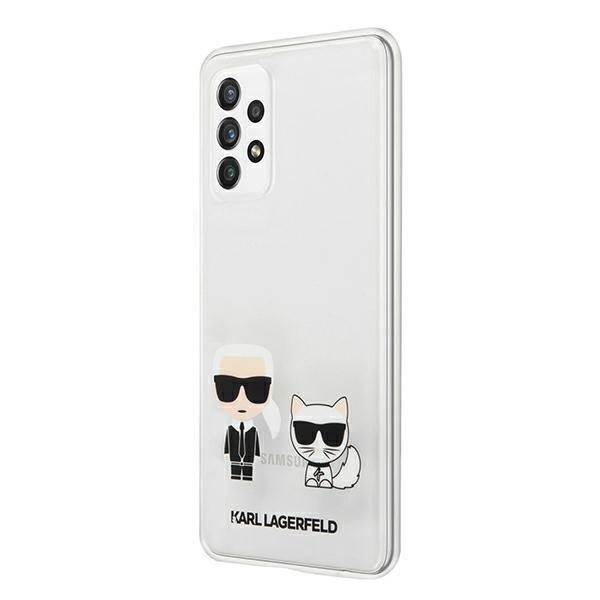 Karl Lagerfeld Will Galaxy A72 Karl & Choupette - läpinäkyvä