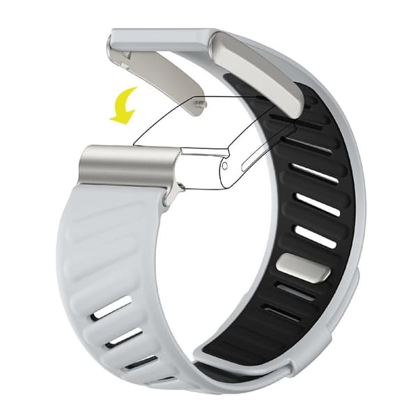 Whoop 4.0 Armband Silikon Adjustable - Svart/Ljusgrå