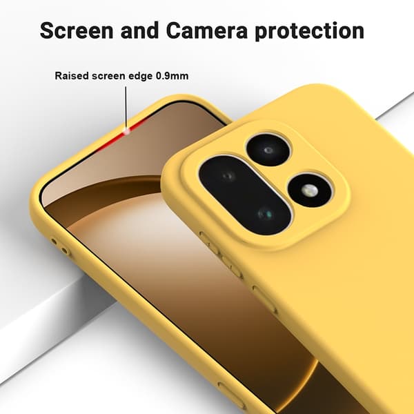 Mobilskal till OnePlus 15 5G Silikon Liquid med Handrem Gul