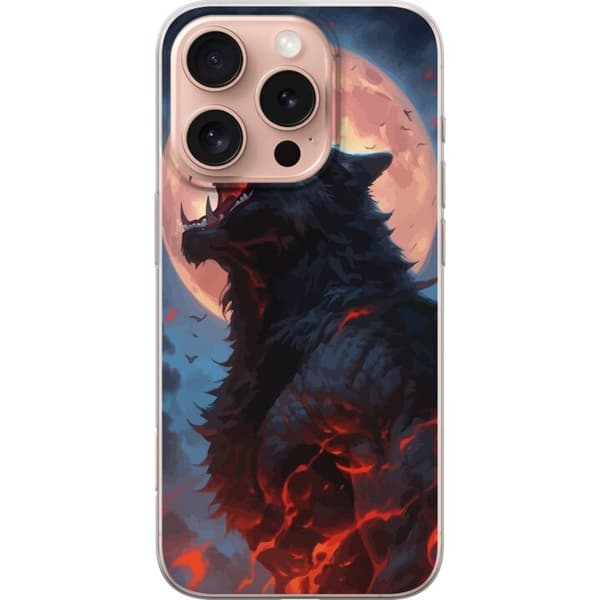 Telefontaske til Apple iPhone 16 Pro med Howling Wolf
