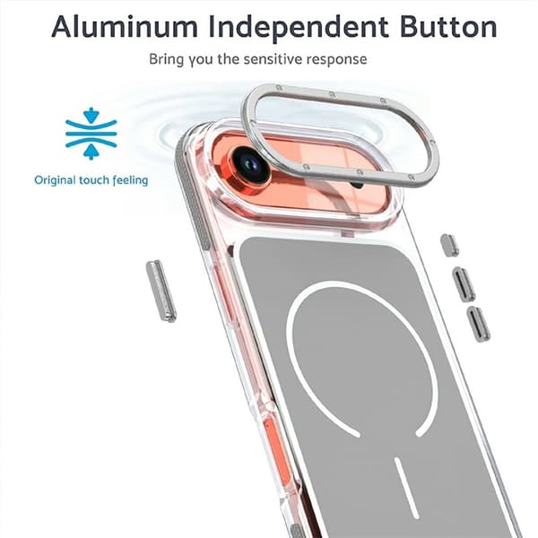 Mobilskal till iPhone Air MagSafe Dual Färg Shockproof - Grå Grå