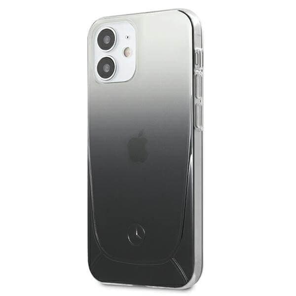 Mercedes Case kuori iPhone 12 mini 5,4\" Transparent Line Musta Black