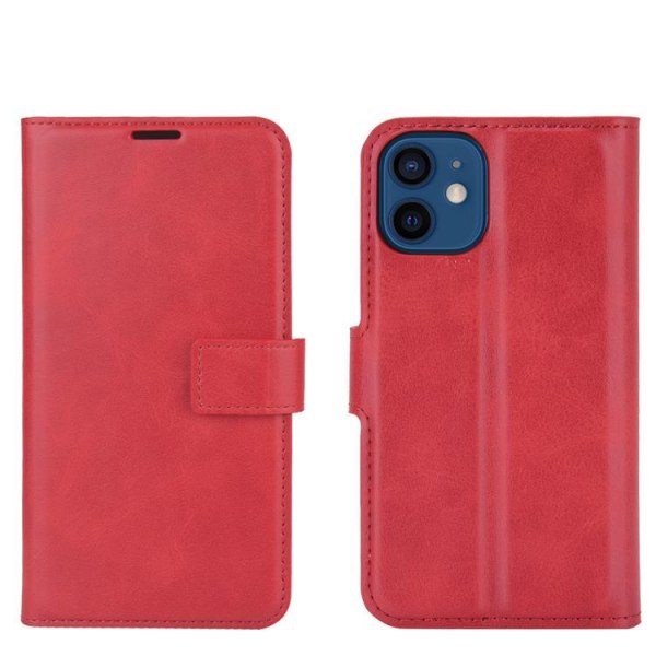 BoM RFID-beskyttet pung etui iPhone 12 Mini - Rød
