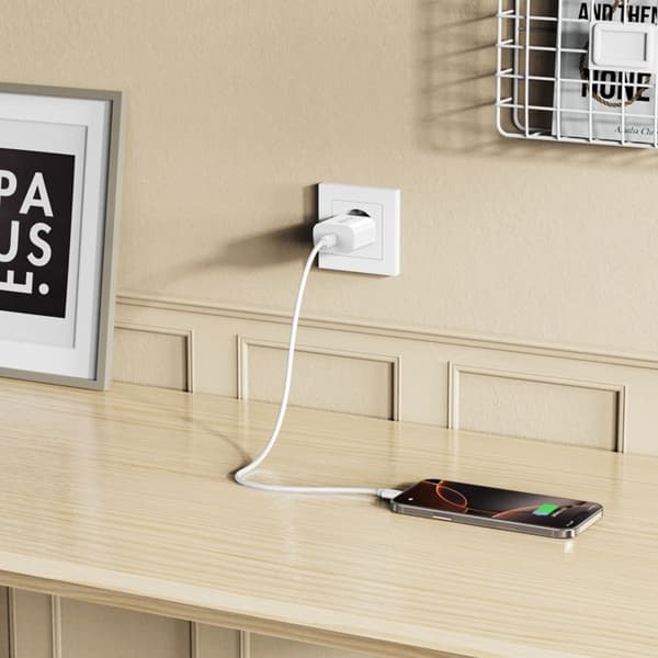 Tech-Protect Snabbladdare NC20W 1-Port PD20W - Vit Vit