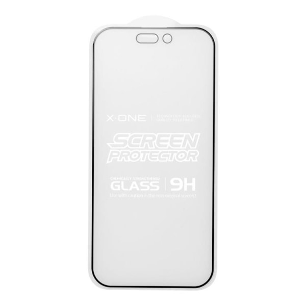 X-One iPhone 15 Plus Skærmbeskytter i hærdet glas mat - sort