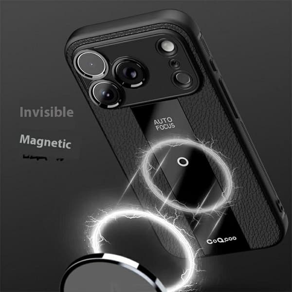 Q.COO Mobilskal till iPhone 17 Pro Max Acrylic PU + TPU Shockproof Röd