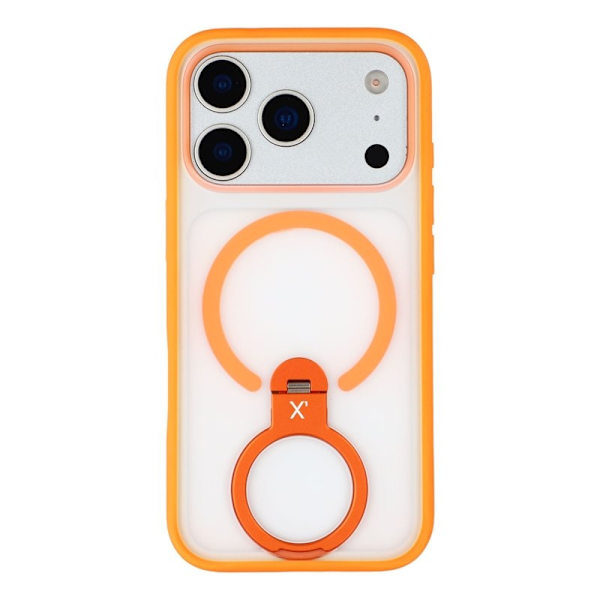 X-LEVEL Mobilskal till iPhone 17 Pro Max med Rotating Kickstand Orange