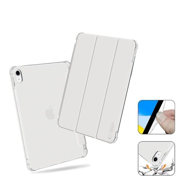 Tech-Protect iPad 10.9 (2022) Taske med penholder Silver
