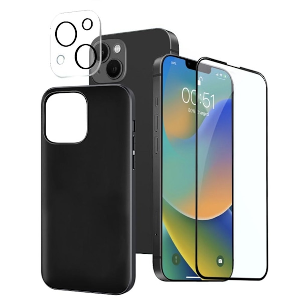 [4in1] Boom Startpaket till iPhone 14 - Svart Svart