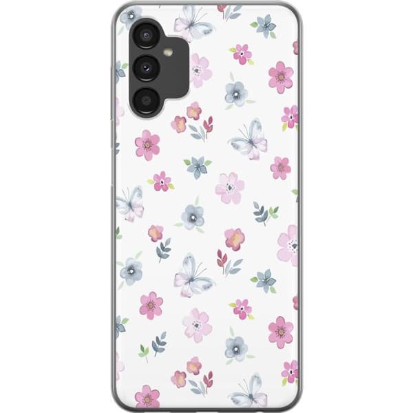 Mobilskal till Samsung Galaxy A04s med Blommor och fjärillar