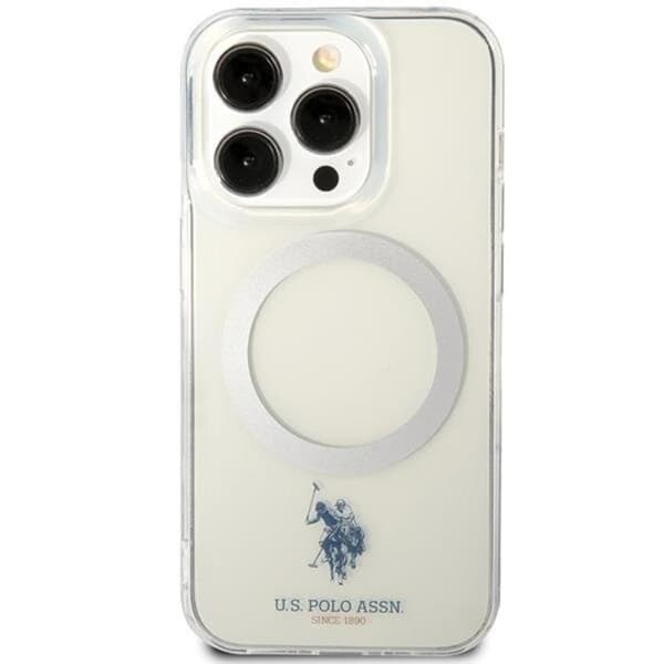 US Polo Mobilskal till iPhone 15 MagSafe Collection - Clear Transparent