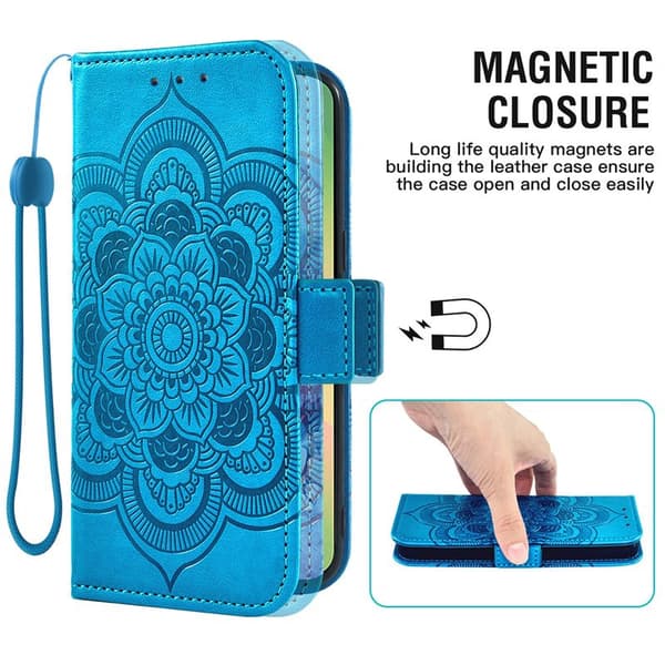 Plånboksfodral för Samsung Galaxy S26 TPU + Konstläder - Blå