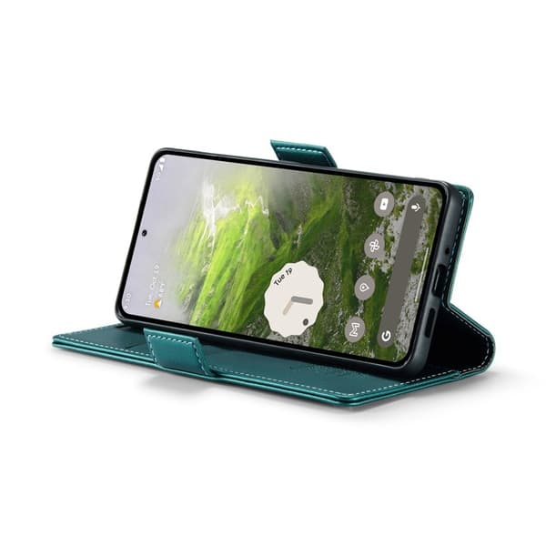 CASEME Plånboksfodral Konstläder för Google Pixel 10 Pro - Grön
