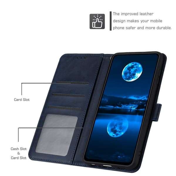 Plånboksfodral för Samsung Galaxy S26 Plus Flip Stand Konstläder - Safir