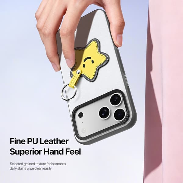 DUX DUCIS Mobilskal till iPhone 17 Pro Max Fingerring/Rem Luvy Series Vit
