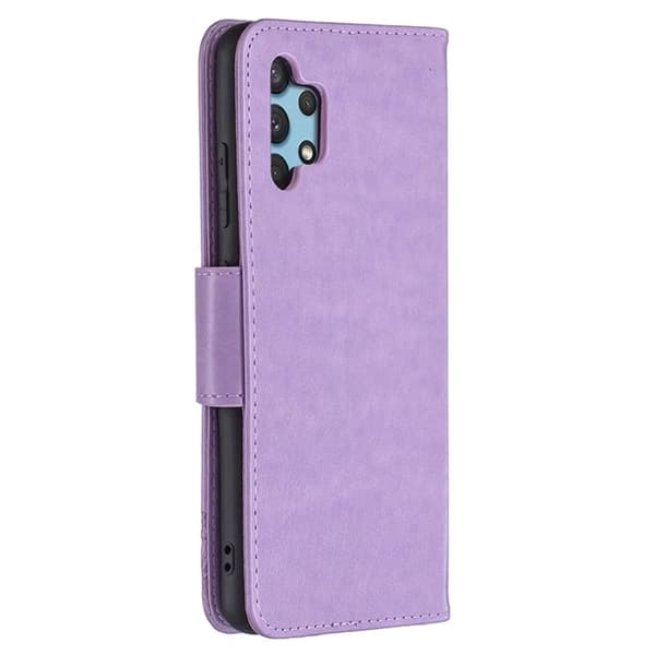 Plånboksfodral För iPhone 14 Pro Max Imprint Butterfly - Lila Lila