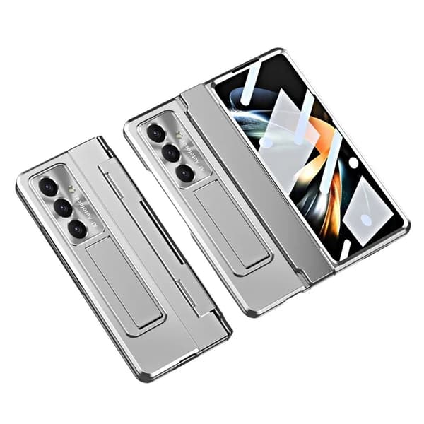 Mobilskal till Galaxy Z Fold7 5G med Skärmskydd Hinge - Silver Silver
