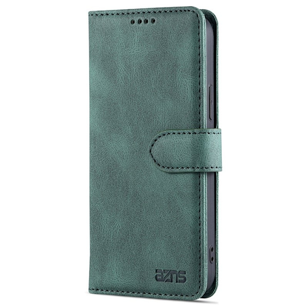 AZNS iPhone 13 mini Plånboksfodral Konstläder - Grön