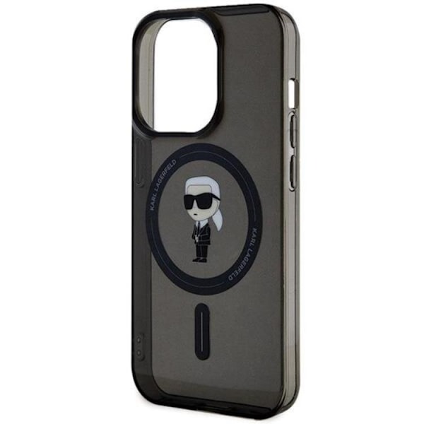 Karl Lagerfeld iPhone 15 Pro Max Mobilskal Magsafe IML Ikonik Svart