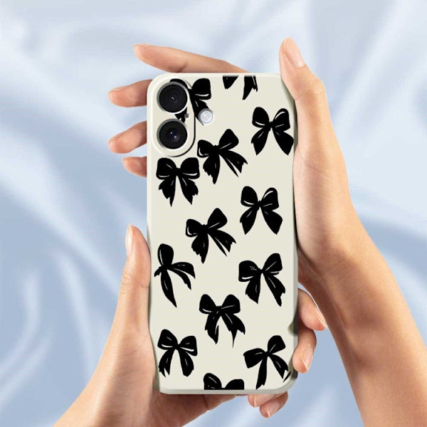 Mobilskal till iPhone 17 Bow Pattern Printing Straight - Lila Lila