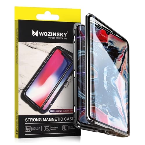Wozinsky Full Magnetic Skal Galaxy A72 - Sort / Transparent Black